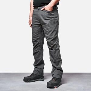 Brunt Workwear The Martin Pant Charcoal Gray Canvas Utility Work Pants MEN 36x30